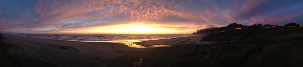 Sunset Lincoln City OR Print