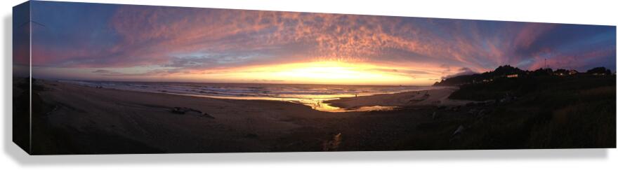 Sunset Lincoln City OR Canvas Print