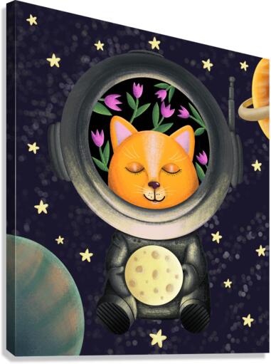 Cat in space Canvas Print