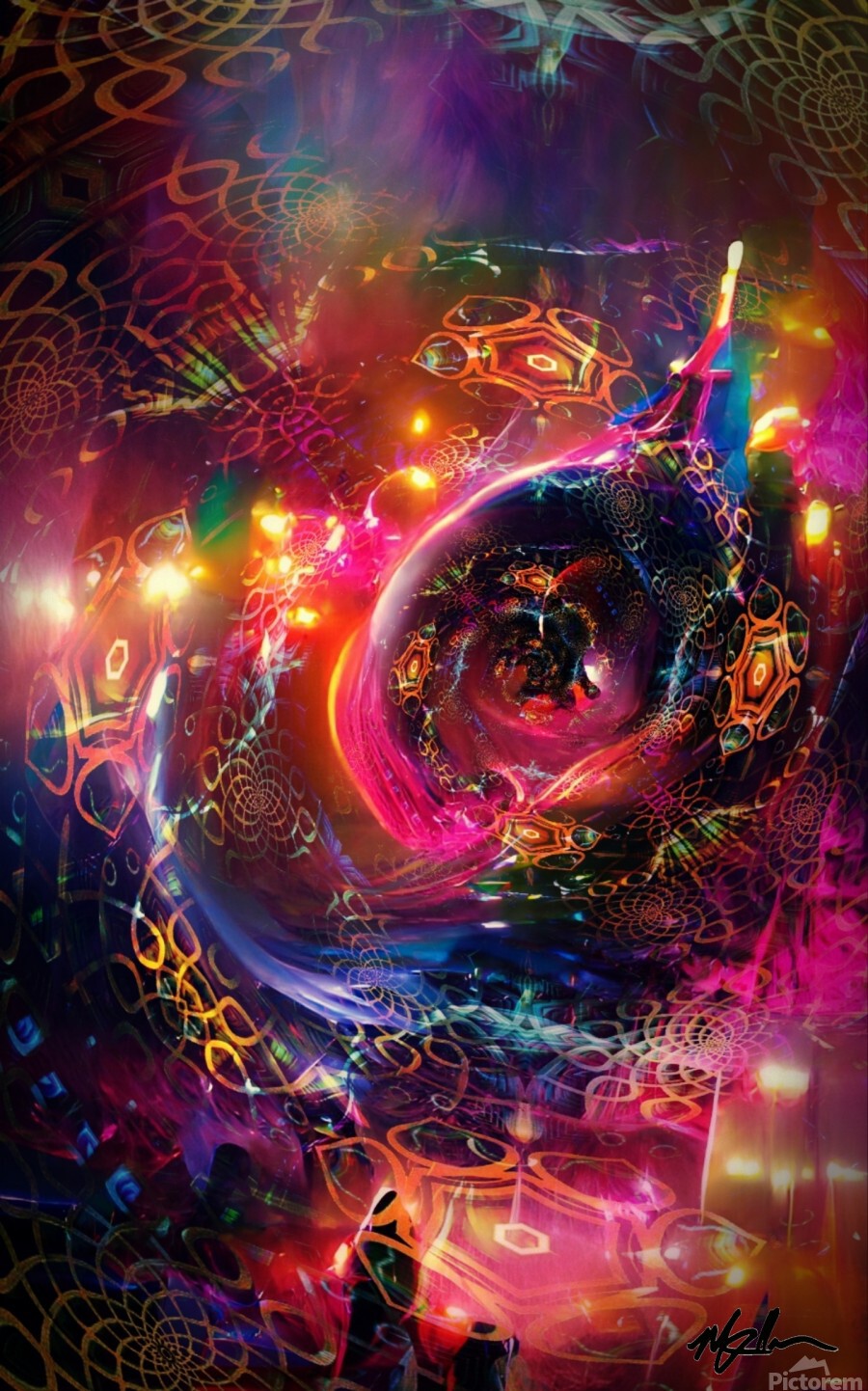 Down The Rabbit Hole by Kollmann Artworx Wall Art