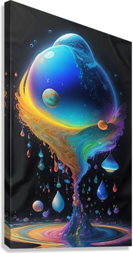 Cosmic Raindrop  Canvas Print