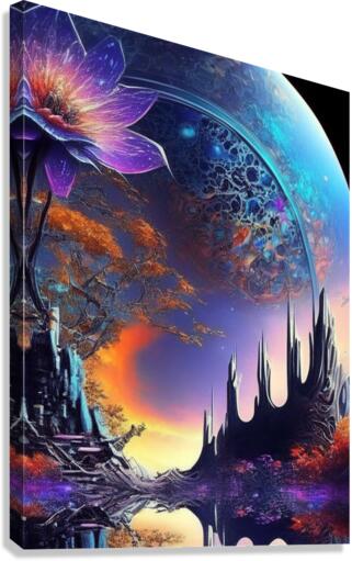 Celestial landing  Canvas Print