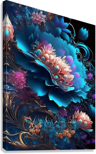 Space Flowers  Canvas Print