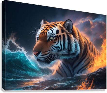 Hot Tiger Canvas Print