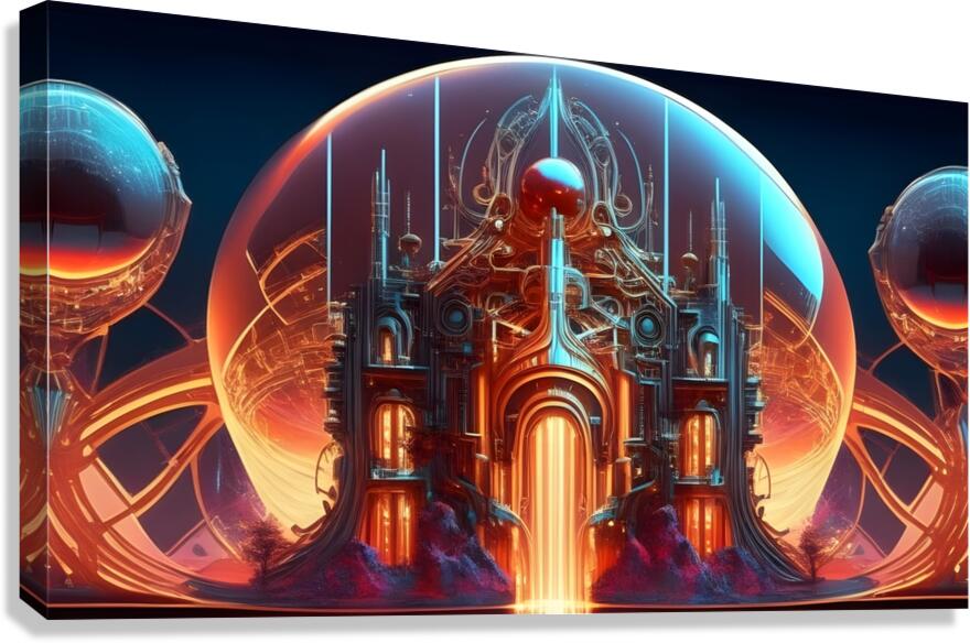 Galactic Palace Canvas Print