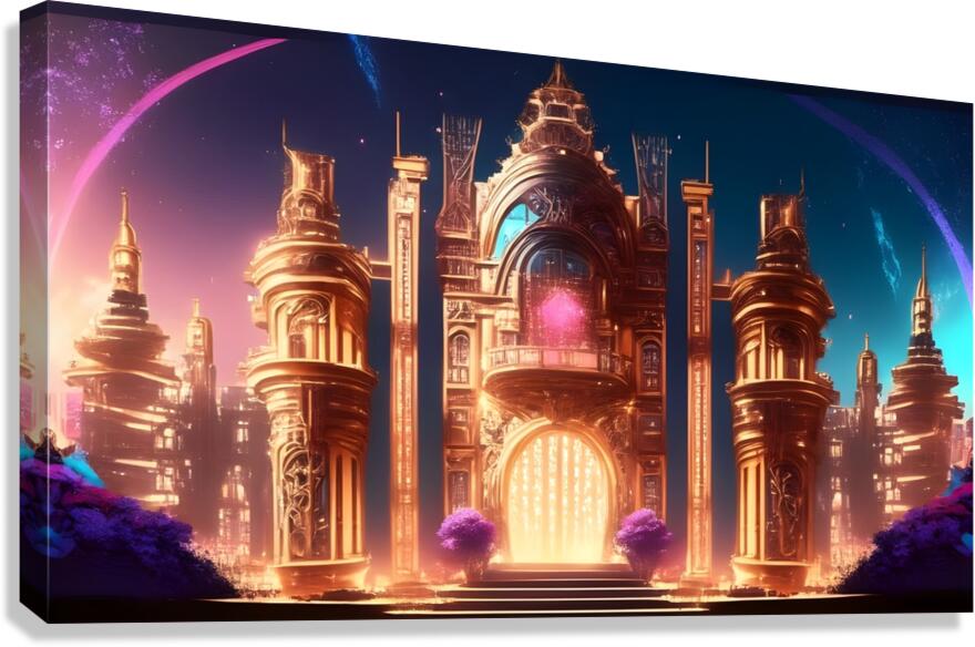 Celestial Citadel Canvas Print