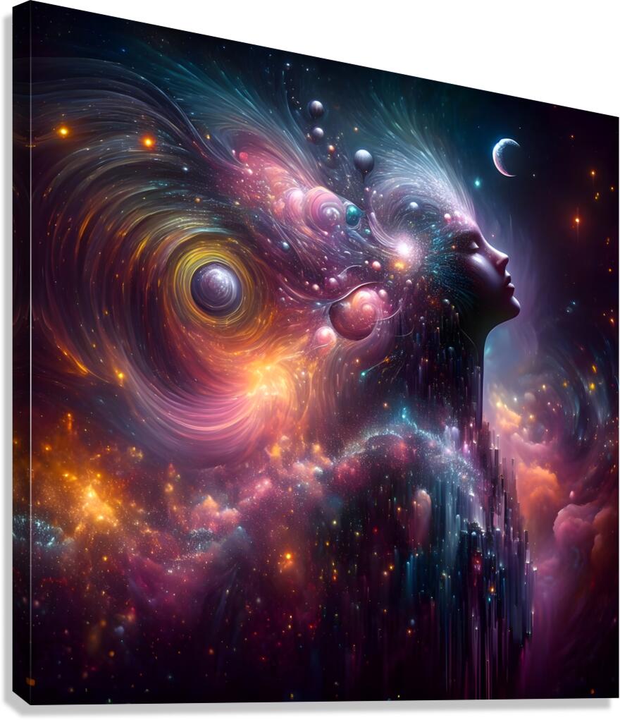 Galactic Lady Canvas Print