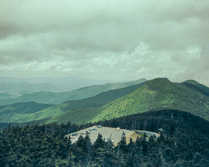 Found and Restored - Mountain Parking - 1940s Kodachrome Slide