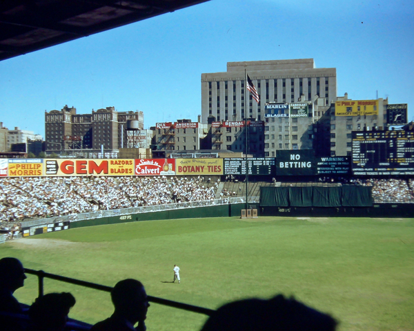 Found and Restored - San Bernadino Minor League Ball Park - Kodachrome Print