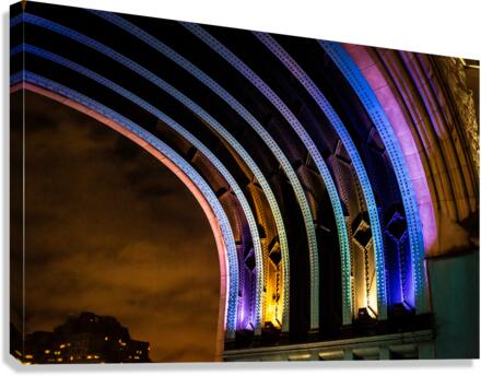 Street Photography - Rainbow Bridge - London UK Canvas Print