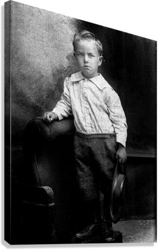 Found and Restored - The Boss - Antique RPPC Canvas Print