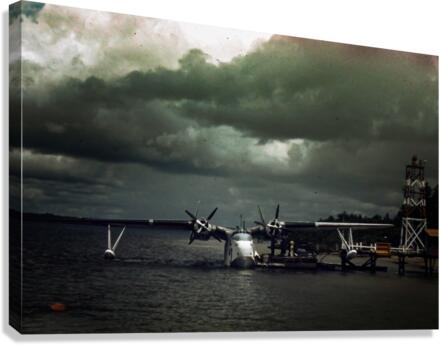 Found and Restored - PBM Mariner in the French Riviera - Kodachrome Canvas Print