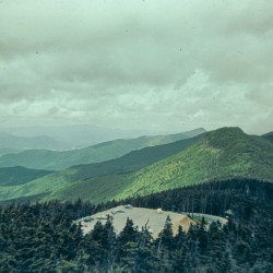 Found and Restored - Mountain Parking - 1940s Kodachrome Slide
