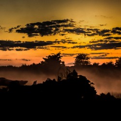 Nature Photography - Smokey Sunset - Wentzville MO