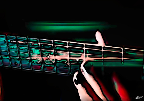 PSYCHEDELIC GUITAR Print