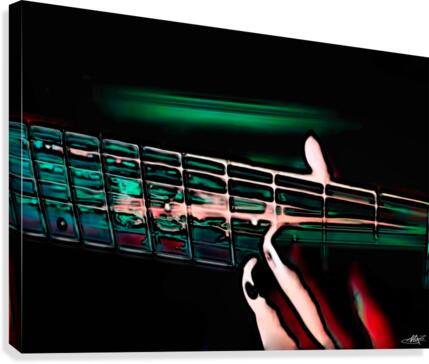 PSYCHEDELIC GUITAR Canvas Print