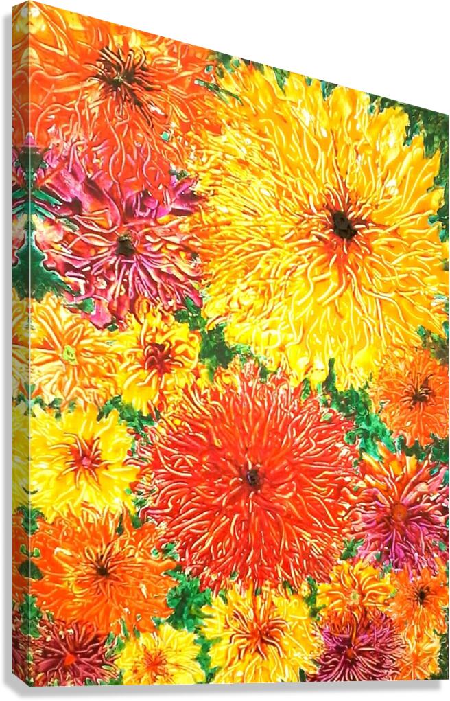 Fall Mums Canvas Print