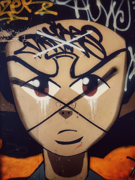 Cross Face Print