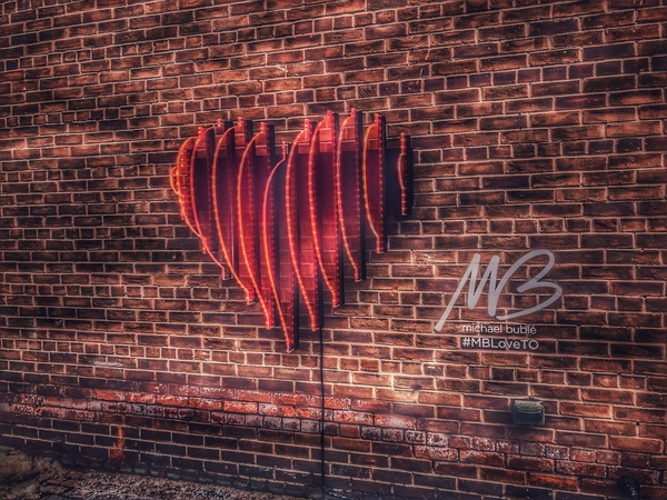 Split Heart Print