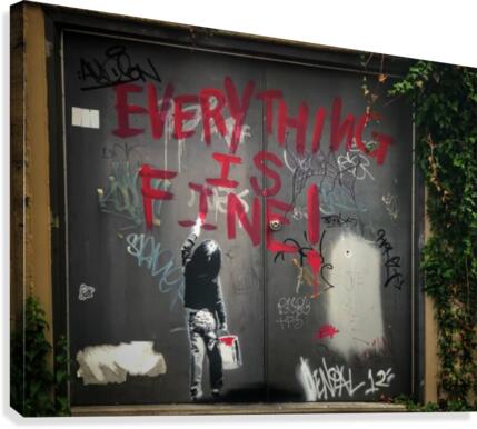 Everything is Fine Canvas Print