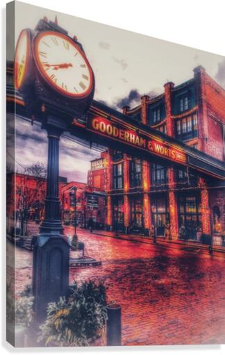 Distillery Clock  Canvas Print