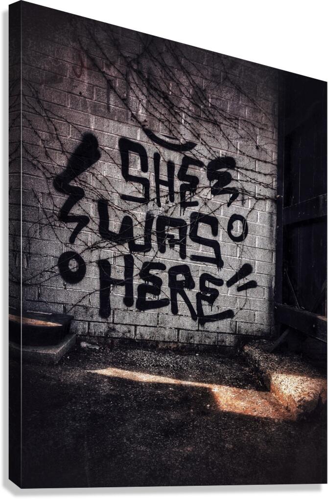 She was here... Canvas Print