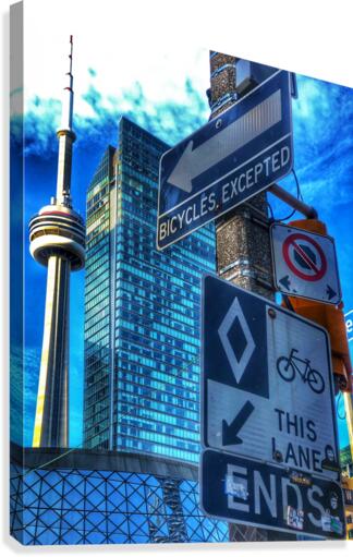 Cross town Canvas Print