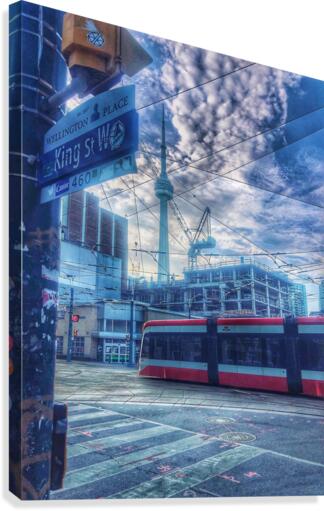 Moving City  Canvas Print