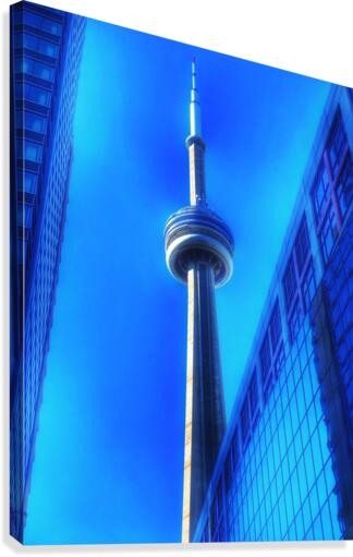 Blue and Tower Canvas Print