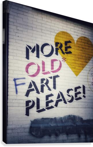 Old Art Message Canvas Print