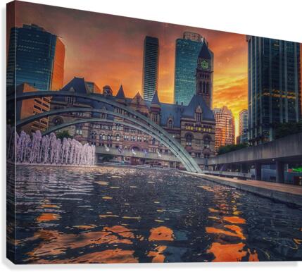 Old Square View Canvas Print