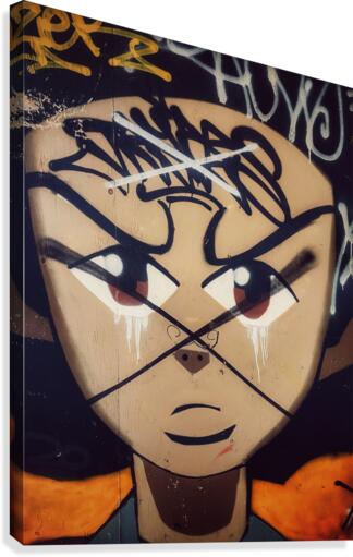Cross Face Canvas Print