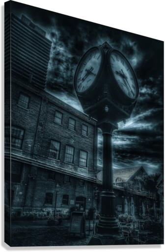 Distillery Clock Canvas Print