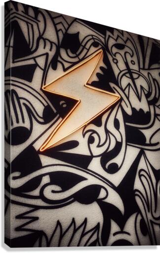 Graffiti Bolt Canvas Print