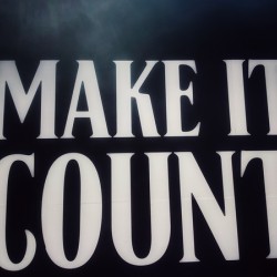 Make it count