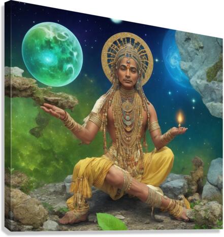 The Gods Universal Code Canvas Print