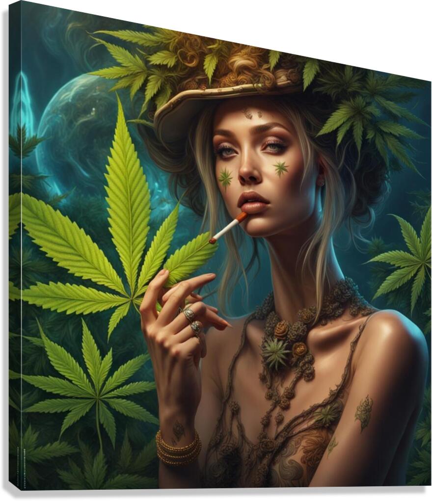 Psychedelic Girl  Canvas Print