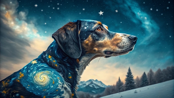 Cosmic Canine Print