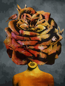 Golden Harmony: Modern Oriental Canvas Art