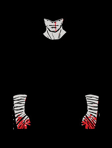 Red Stained Warrior of Shadows