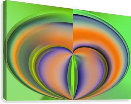 Heart Abstraction Canvas Print