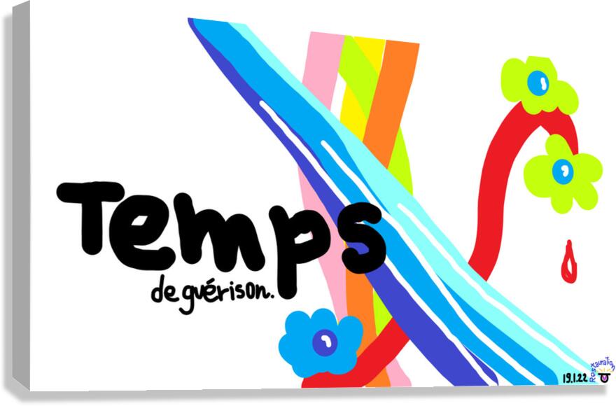 Temps de guerison Canvas Print