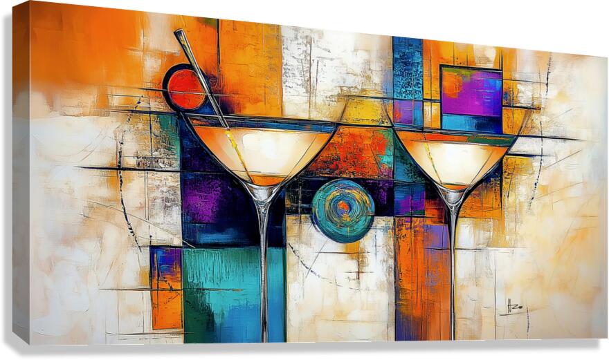 Martini Pleasure Canvas Print