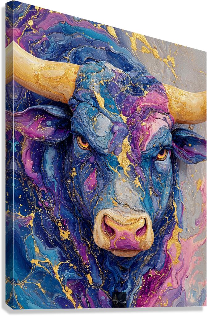 Bull One Canvas Print