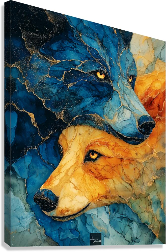 Dog Duo Canvas Print