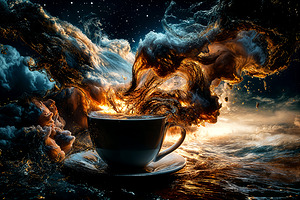 Dream Brew: A Surreal Cup of Coffee