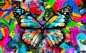 Vibrancy Unleashed: The Metamorphosis Mural