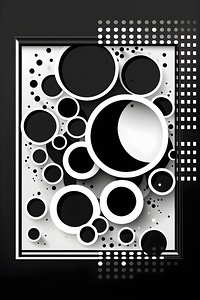 Contrast in Motion: Dynamic Black and White Circles