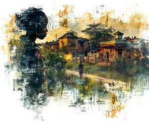 Digital Streams Watercolor Dreams: Visions of African-American Essence