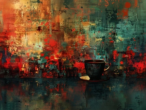 Digital Renaissance: Coffee Cup Revival 1